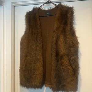 Brown Fur vest